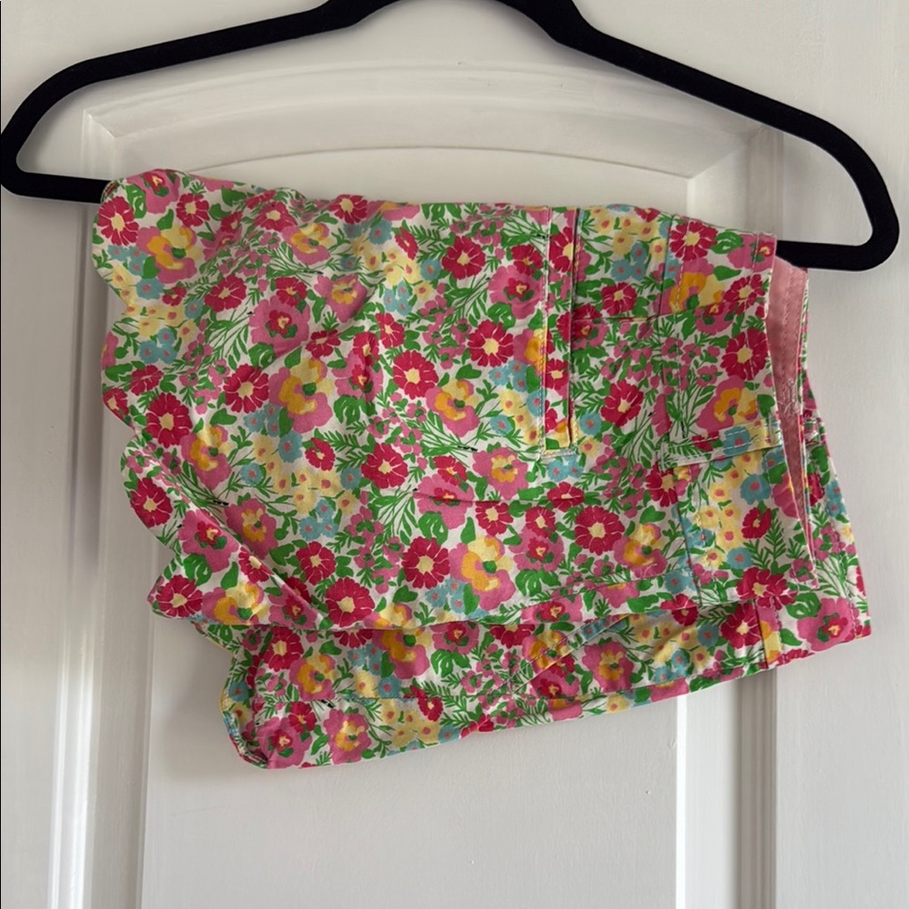 Lilly Pulitzer Floral Skirt with Scalloped Hem